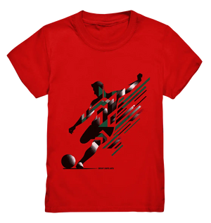 Dynamic Soccer Kick – Modernes Fußball-Design voller Energie - Kids Premium Shirt Bright Lights Arts
