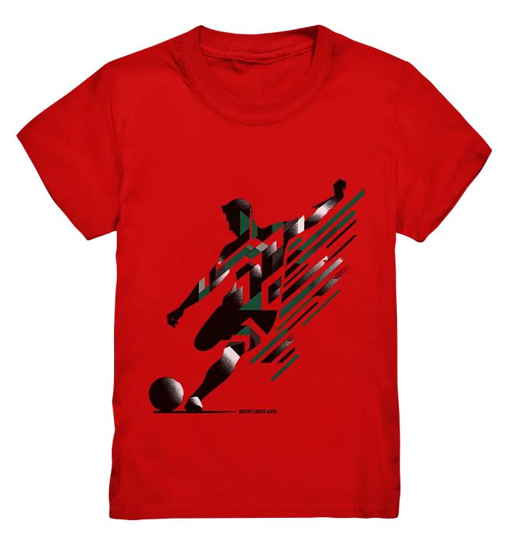 Dynamic Soccer Kick – Modernes Fußball-Design voller Energie - Kids Premium Shirt Bright Lights Arts
