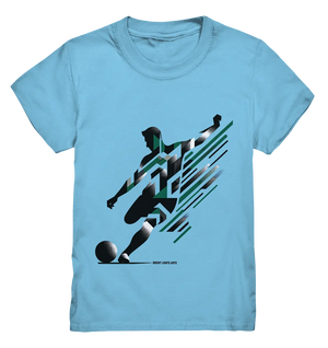 Dynamic Soccer Kick – Modernes Fußball-Design voller Energie - Kids Premium Shirt Bright Lights Arts