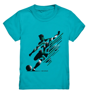 Dynamic Soccer Kick – Modernes Fußball-Design voller Energie - Kids Premium Shirt Bright Lights Arts