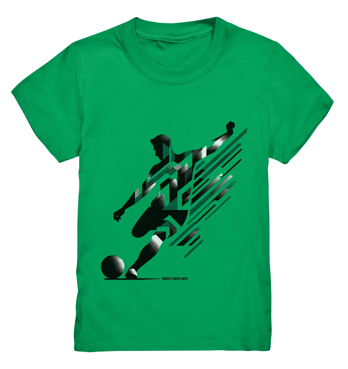 Dynamic Soccer Kick – Modernes Fußball-Design voller Energie - Kids Premium Shirt Bright Lights Arts