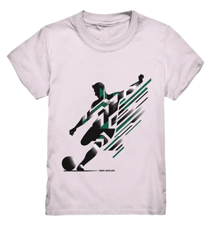 Dynamic Soccer Kick – Modernes Fußball-Design voller Energie - Kids Premium Shirt Bright Lights Arts