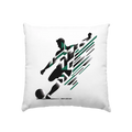 Dynamic Soccer Kick – Modernes Fußball-Design voller Energie - Kissen 40x40cm Bright Lights Arts