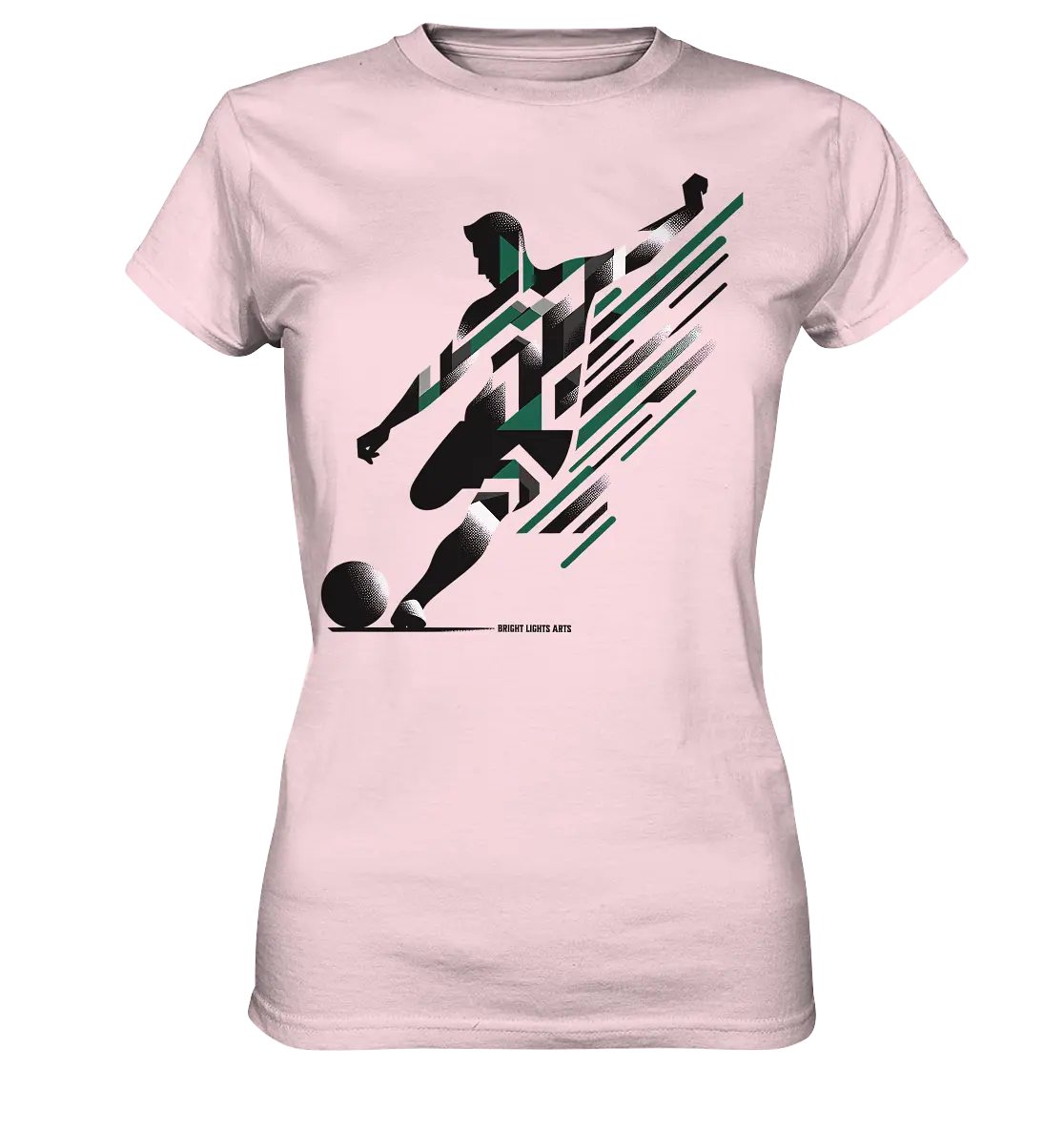 Dynamic Soccer Kick – Modernes Fußball-Design voller Energie - Ladies Premium Shirt Bright Lights Arts