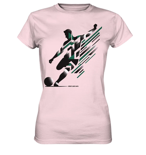 Dynamic Soccer Kick – Modernes Fußball-Design voller Energie - Ladies Premium Shirt Bright Lights Arts