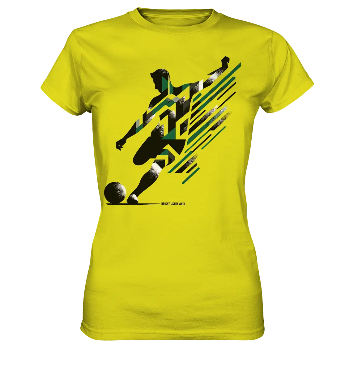 Dynamic Soccer Kick – Modernes Fußball-Design voller Energie - Ladies Premium Shirt Bright Lights Arts