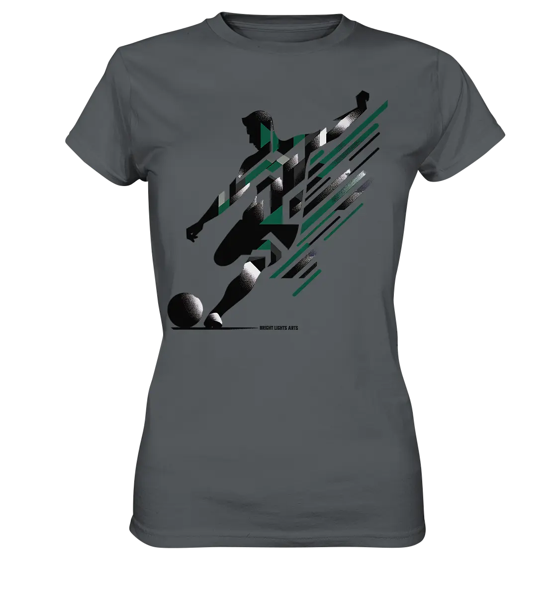 Dynamic Soccer Kick – Modernes Fußball-Design voller Energie - Ladies Premium Shirt Bright Lights Arts