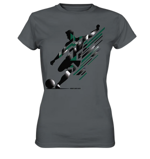 Dynamic Soccer Kick – Modernes Fußball-Design voller Energie - Ladies Premium Shirt Bright Lights Arts