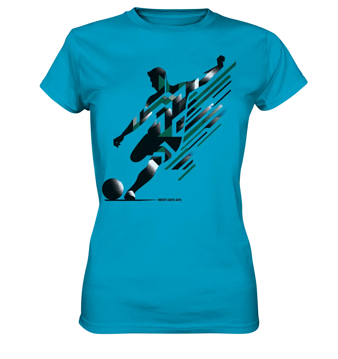 Dynamic Soccer Kick – Modernes Fußball-Design voller Energie - Ladies Premium Shirt Bright Lights Arts