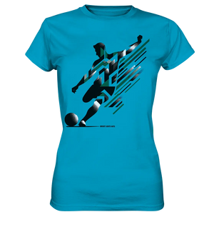Dynamic Soccer Kick – Modernes Fußball-Design voller Energie - Ladies Premium Shirt Bright Lights Arts