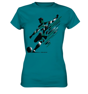 Dynamic Soccer Kick – Modernes Fußball-Design voller Energie - Ladies Premium Shirt Bright Lights Arts