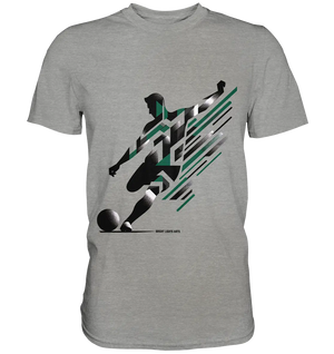 Dynamic Soccer Kick – Modernes Fußball-Design voller Energie - Premium Shirt Bright Lights Arts