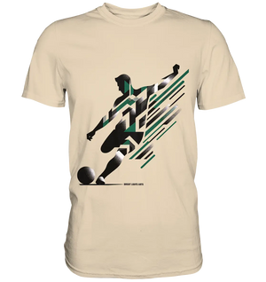 Dynamic Soccer Kick – Modernes Fußball-Design voller Energie - Premium Shirt Bright Lights Arts