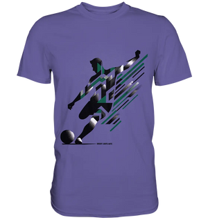 Dynamic Soccer Kick – Modernes Fußball-Design voller Energie - Premium Shirt Bright Lights Arts