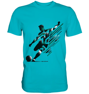Dynamic Soccer Kick – Modernes Fußball-Design voller Energie - Premium Shirt Bright Lights Arts
