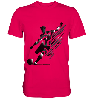 Dynamic Soccer Kick – Modernes Fußball-Design voller Energie - Premium Shirt Bright Lights Arts