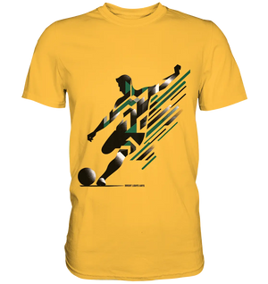 Dynamic Soccer Kick – Modernes Fußball-Design voller Energie - Premium Shirt Bright Lights Arts