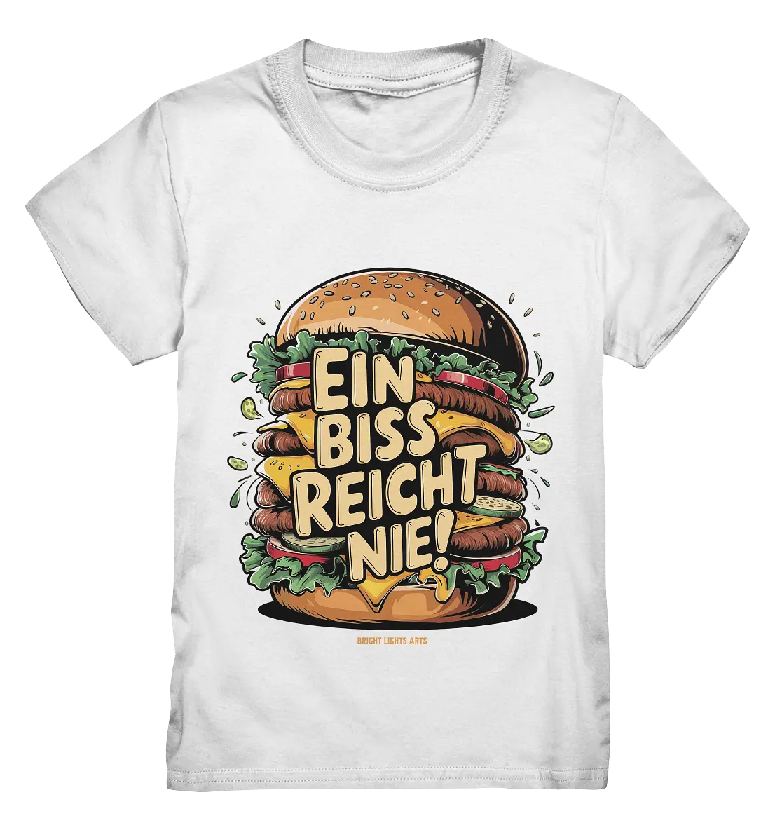 Ein Biss reicht nie – Der ultimative Burger - Kids Premium Shirt Bright Lights Arts
