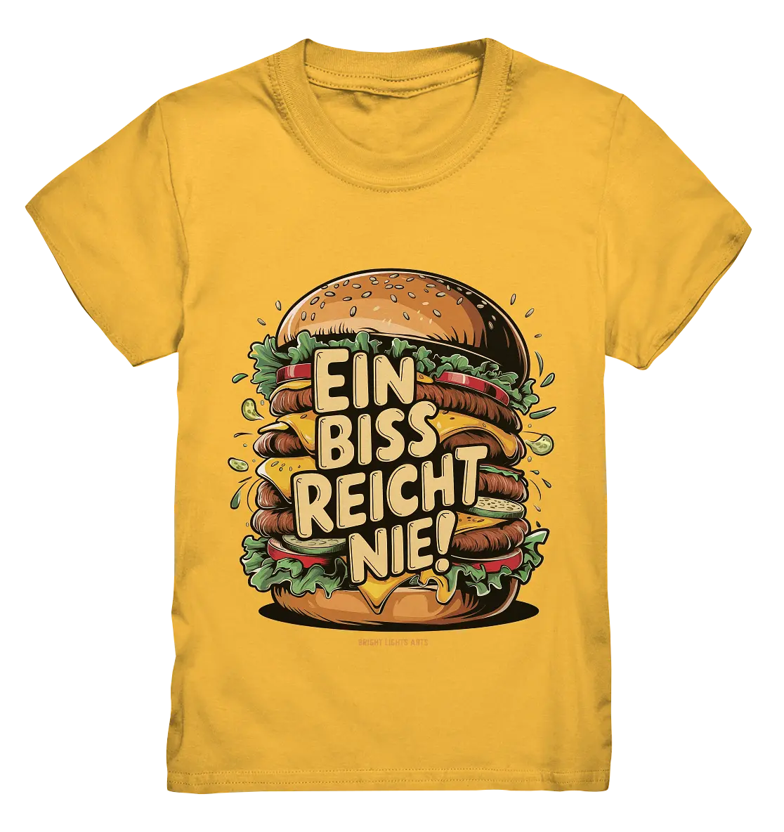 Ein Biss reicht nie – Der ultimative Burger - Kids Premium Shirt Bright Lights Arts