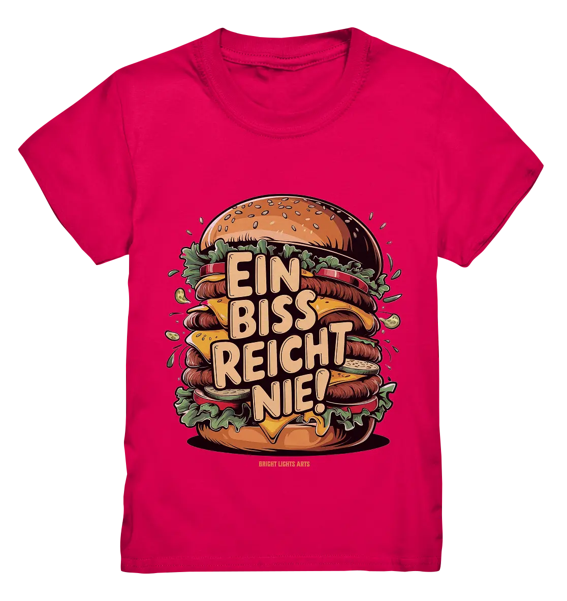 Ein Biss reicht nie – Der ultimative Burger - Kids Premium Shirt Bright Lights Arts
