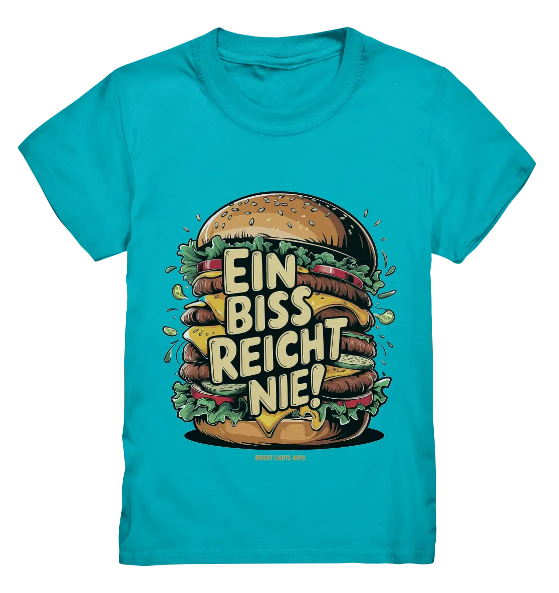 Ein Biss reicht nie – Der ultimative Burger - Kids Premium Shirt Bright Lights Arts