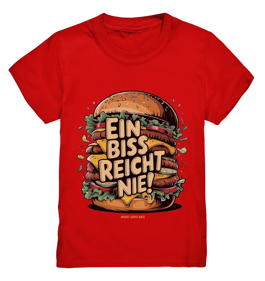 Ein Biss reicht nie – Der ultimative Burger - Kids Premium Shirt Bright Lights Arts