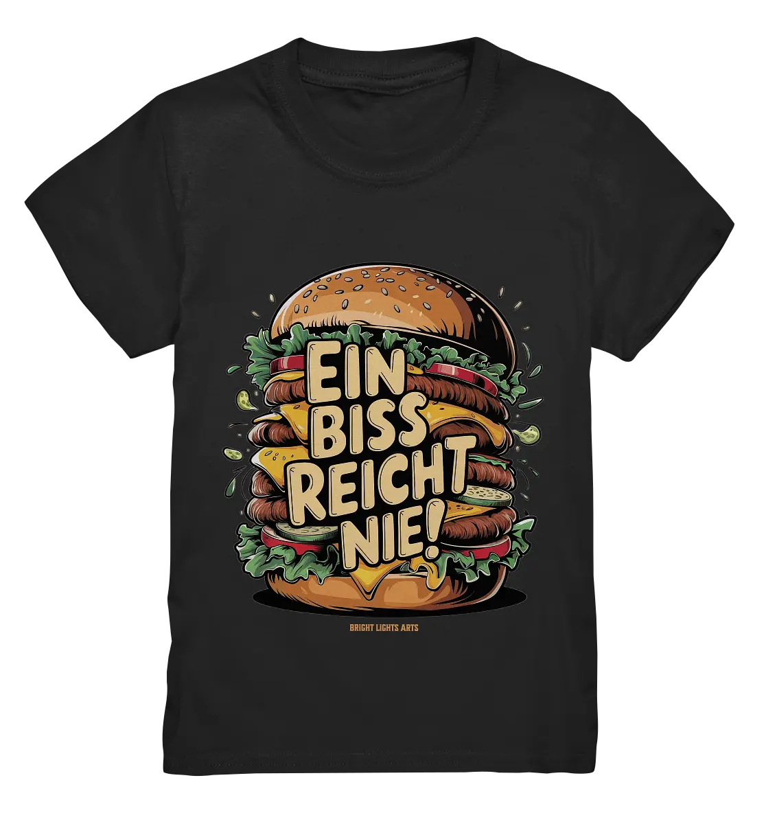 Ein Biss reicht nie – Der ultimative Burger - Kids Premium Shirt Bright Lights Arts
