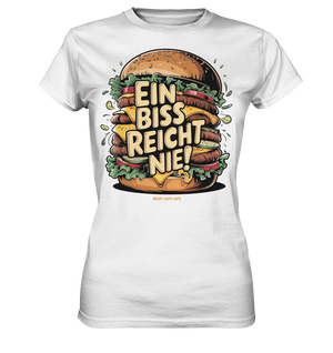 Ein Biss reicht nie – Der ultimative Burger - Ladies Premium Shirt Bright Lights Arts