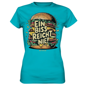 Ein Biss reicht nie – Der ultimative Burger - Ladies Premium Shirt Bright Lights Arts