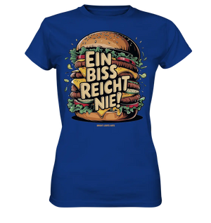 Ein Biss reicht nie – Der ultimative Burger - Ladies Premium Shirt Bright Lights Arts