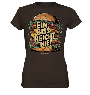 Ein Biss reicht nie – Der ultimative Burger - Ladies Premium Shirt Bright Lights Arts