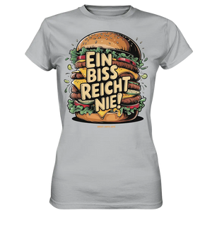 Ein Biss reicht nie – Der ultimative Burger - Ladies Premium Shirt Bright Lights Arts