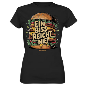 Ein Biss reicht nie – Der ultimative Burger - Ladies Premium Shirt Bright Lights Arts