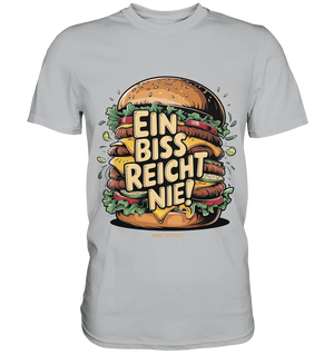 Ein Biss reicht nie – Der ultimative Burger - Premium Shirt Bright Lights Arts