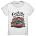 Ein Buch am Tag – Fantasie statt Realität - Kids Premium Shirt Bright Lights Arts