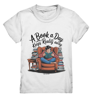 Ein Buch am Tag – Fantasie statt Realität - Kids Premium Shirt Bright Lights Arts