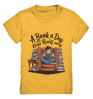Ein Buch am Tag – Fantasie statt Realität - Kids Premium Shirt Bright Lights Arts
