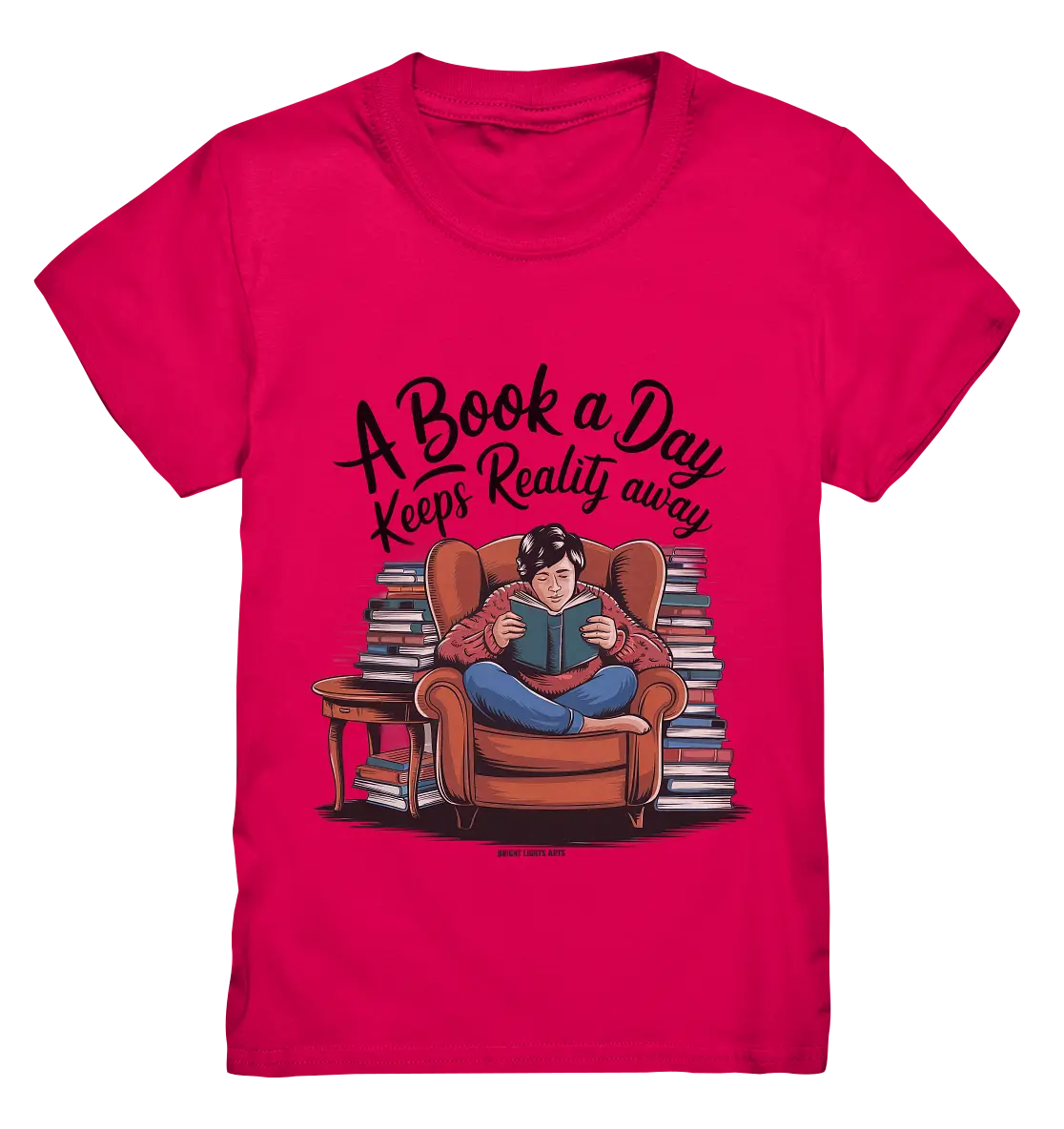 Ein Buch am Tag – Fantasie statt Realität - Kids Premium Shirt Bright Lights Arts