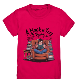 Ein Buch am Tag – Fantasie statt Realität - Kids Premium Shirt Bright Lights Arts