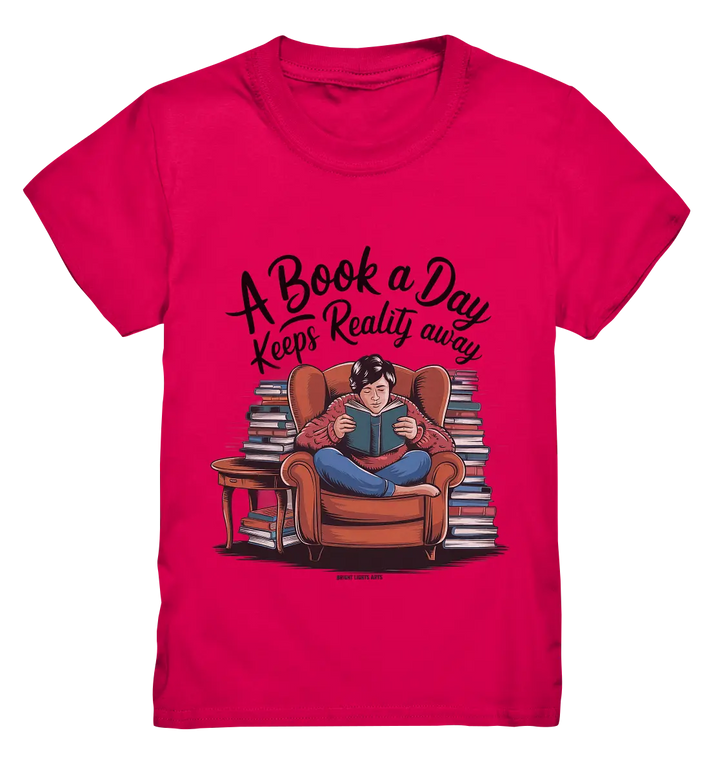 Ein Buch am Tag – Fantasie statt Realität - Kids Premium Shirt Bright Lights Arts