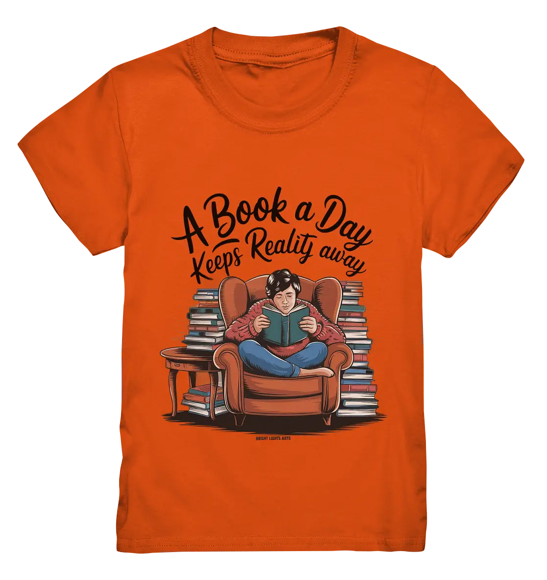 Ein Buch am Tag – Fantasie statt Realität - Kids Premium Shirt Bright Lights Arts