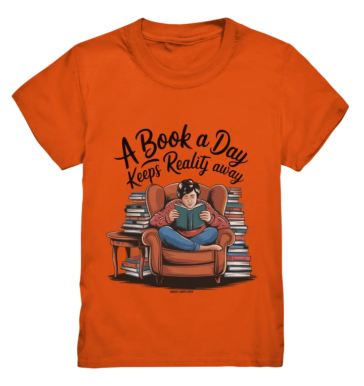 Ein Buch am Tag – Fantasie statt Realität - Kids Premium Shirt Bright Lights Arts
