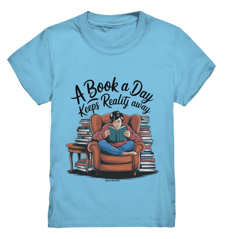 Ein Buch am Tag – Fantasie statt Realität - Kids Premium Shirt Bright Lights Arts