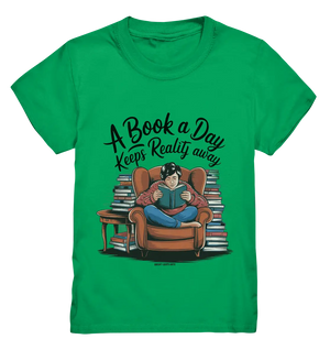 Ein Buch am Tag – Fantasie statt Realität - Kids Premium Shirt Bright Lights Arts