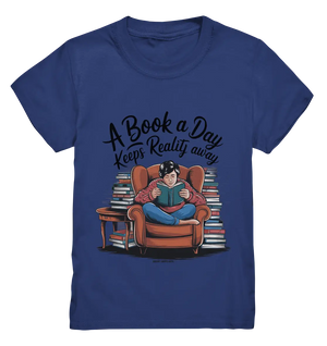 Ein Buch am Tag – Fantasie statt Realität - Kids Premium Shirt Bright Lights Arts