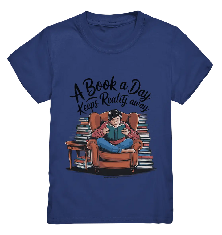 Ein Buch am Tag – Fantasie statt Realität - Kids Premium Shirt Bright Lights Arts