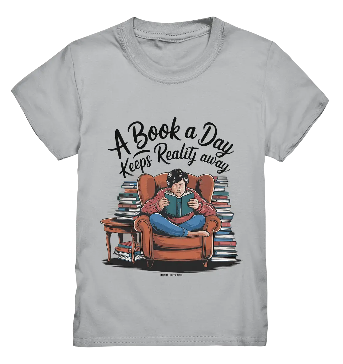 Ein Buch am Tag – Fantasie statt Realität - Kids Premium Shirt Bright Lights Arts