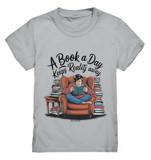 Ein Buch am Tag – Fantasie statt Realität - Kids Premium Shirt Bright Lights Arts