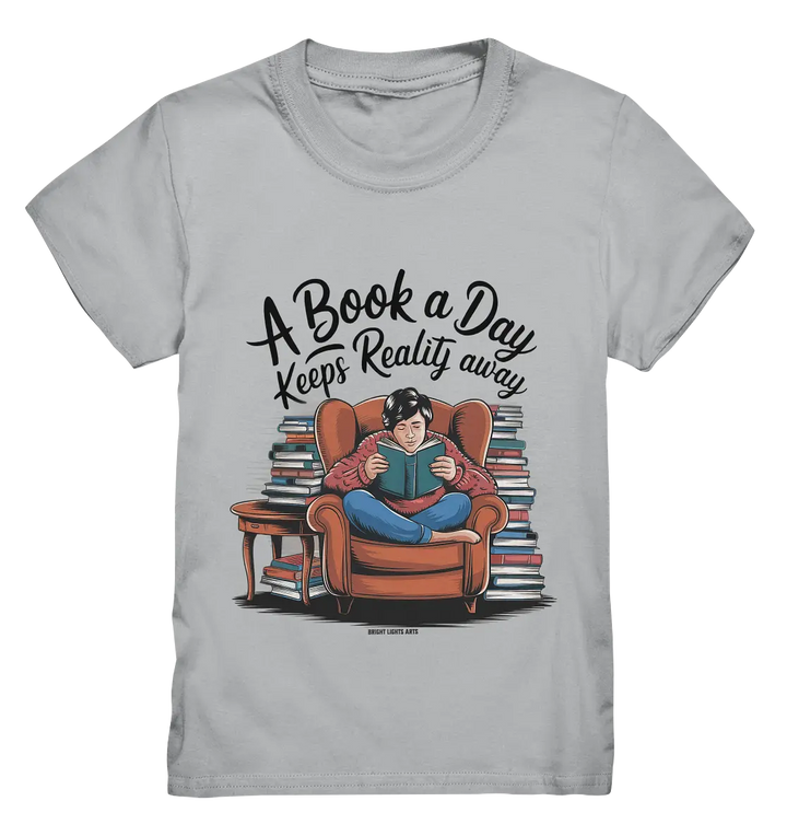 Ein Buch am Tag – Fantasie statt Realität - Kids Premium Shirt Bright Lights Arts