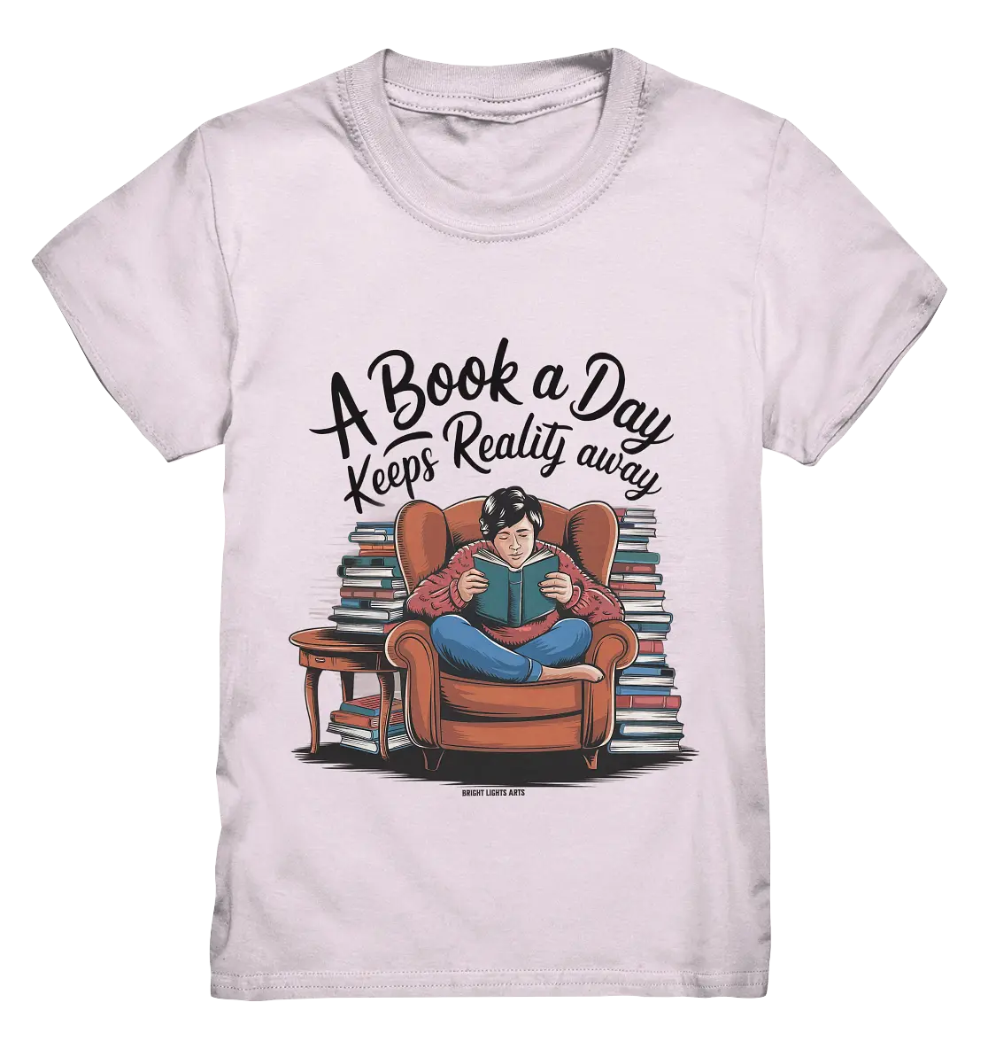 Ein Buch am Tag – Fantasie statt Realität - Kids Premium Shirt Bright Lights Arts
